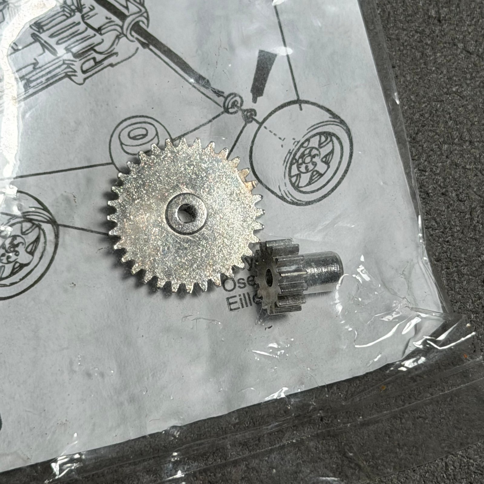Gear Langsung tamiya (besi)